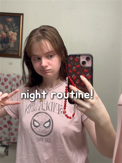 my current night routine!!