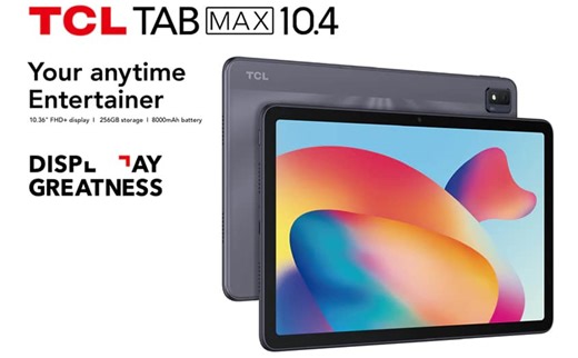 TCL Tab Max 10.4: 10,36" Full HD , Snapdragon 665   6GB/256GB y 8000 mAh por 190 euros