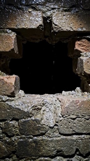 Found a loose brick in the catacombs. 🧱 I pushed my camera through to see what was behind... I was NOT expecting this. 💀🏆 #catacombs #secretroom #hidden #creepy #treasure #gold #viral | Hidden Vaults