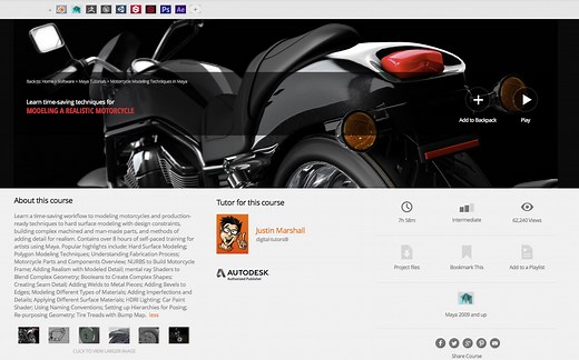 Motorcycle Modeling Techniques in Maya（摩托车建模）