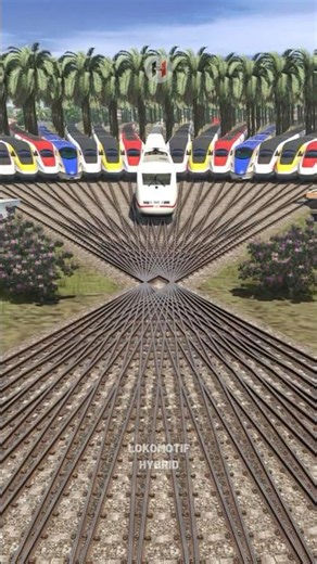 Numerous Fast Trains Cross Dangerous Crossing #train #railroad #railtrack #railway #trainvideo