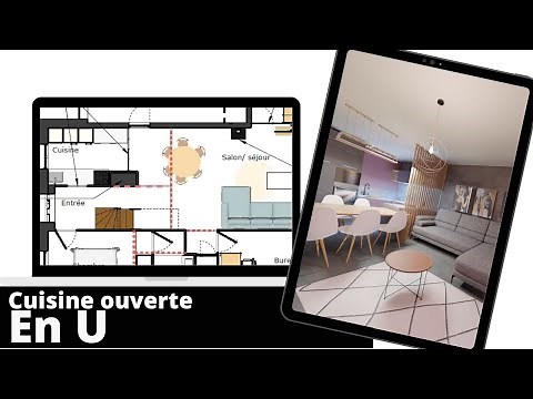 Cuisine en U ouverte sur salle à manger : 2 projets