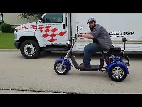 E-Mod Electric Fat Wide Tire Trike 2000 Watt Tricycle CitiCoco E Trike