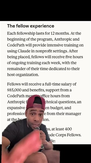 Claude Corps: A $85,000 Pathway to AI Leadership and Public Service. #ClaudeCorps #claudeai #AIFellowship #CareerTok #TechTok