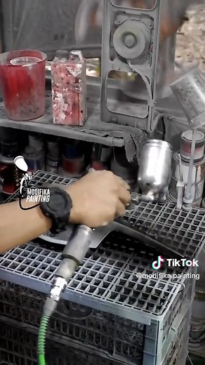 Repaint Body Motor Black Metallic Tutorial