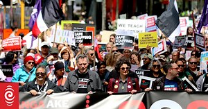 Thousands march through streets as part of nationwide strike action