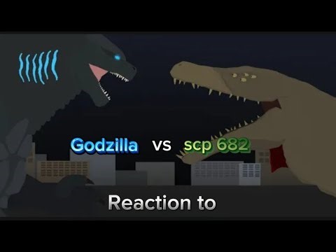 [Rus/Eng] Kaiju Reaction to Godzilla vs scp 682 ‪@ButteredSpino‬