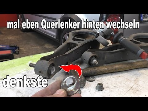 VW rear spring control arm change
