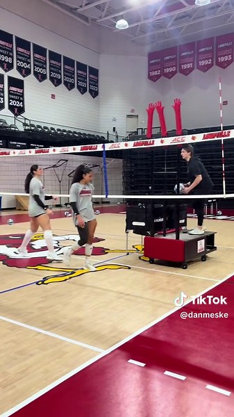 Hitting BEHIND THE SETTER is tough as a middle! Here are a few quick tips to make the SLIDE easier to hit in transition! Open to the Ball ✅ Which ever shoulder the ball goes last, open up that way as a middle. IE- line attack open right, cross attack open left. This helps with tracking the dig to space out with the setter. Straight off Net ✅ Watch the middle right straight to the ten foot line (not to the middle of the court!). This helps the middle get up faster! Land on 2 Feet ✅ Transition hap