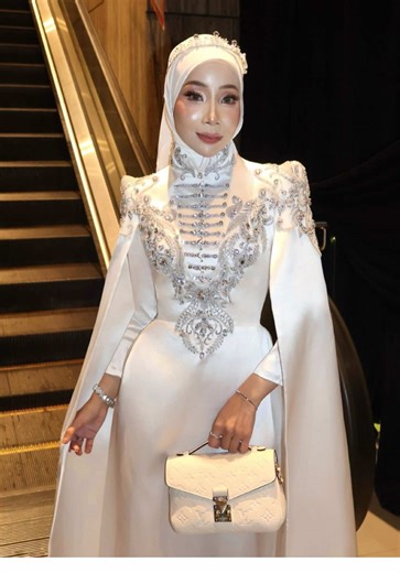 Evening Dress Inspired by Architectural Elegance