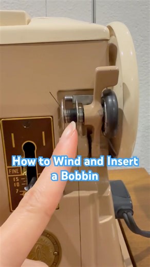 How to Wind and Insert a Bobbin #beginnersewing #howtosew #sewingtipsandtricks #bobbin #fypシ