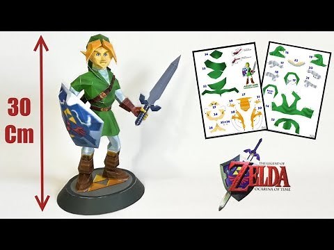 DIY Zelda : Link en papercraft - Ocarina Of Time