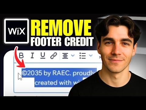 How To Remove "Proudly Created With Wix" From A Wix Website (Tutorial 2026)