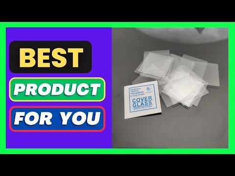 100 Pcs Transparent Square Glass Slides Coverslips Coverslides For