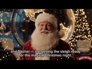 A magical message from Santa Claus! ✨Kian and Ava