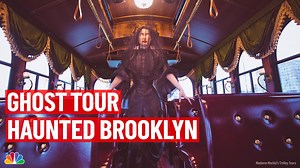 3.1K views · 37 reactions | If you’re looking for something different this Halloween, how about a trolley tour discovering the haunted, hidden past of New York City? Madame Morbid’s Trolley Tours explore over 400 years of spooky mayhem in Brooklyn. NBC New York’s Linda Gaudino takes you inside.. if you dare. #halloween #haunted #ghost #tour #spooky #spookyszn #brooklyn #NYC #thingstodo | NBC New York | Facebook