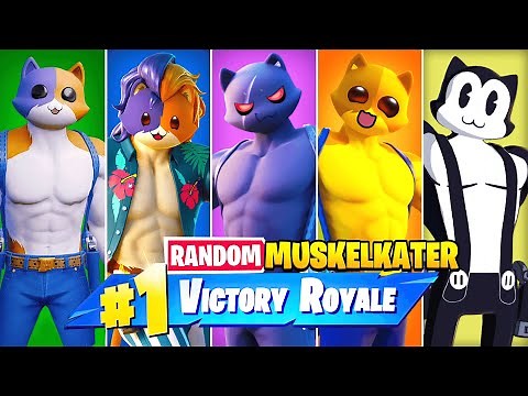 Die *ZUFÄLLIGE * MUSKELKATER BOSS Challenge in Fortnite!