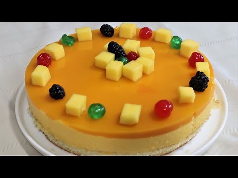 Mango mousse cake / Easy Summer Dessert / Chana's Creations