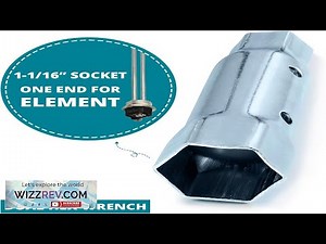 Dual Hex Wrench Removal Tool for Anode Rod and Water Heater Element