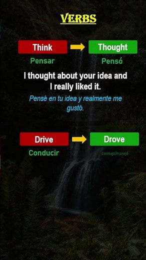 🗣️🧠Aprende estos verbos en pasado🔥💯