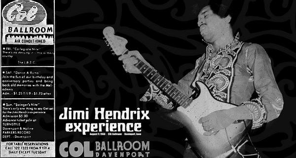 9.4K views · 984 reactions | Don't miss this riveting live recording of Jimi Hendrix's hit song "I Don't Live Today," captured live in concert at the historic COL Ballroom in #Davenport, #Iowa on August 11, 1968. #JimiHendrix #Bootleg #Concert #Rare #Recordings #IAmExperienced | Jimi Hendrix | Facebook