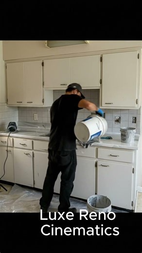 Mind Blowing Epoxy Countertop Kitchen Transformation #interiortimelapse #interior #kitchen