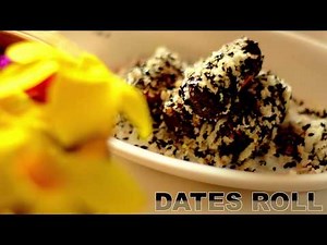 How to make Date Rolls | Date Roll Recipe | Dates And Nuts Roll