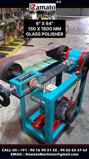 4x64 Glass Grinding Machine 🔥 Glass Edge Polishing Machine | Glass Polisher India 🇮🇳 | Working Demo