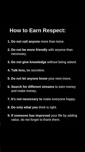 How to Earn Respect From People 🧠🔥 | 9 Psychology Rules