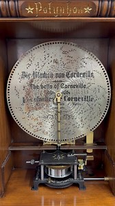 34K views · 2.1K reactions | Dear Followers, We hope you've had a fantastic weekend and are enjoying your Sunday! As a special end of weekend treat, we're sharing a beloved favourite “ The Bells of Corneville“ played on a charming coin operated Polyphon. We hope you love it as much as we do! The Music Box Restorer #themusicboxrestorer #polyphonmusicbox #sundayvibes | The Music Box Restorer | Facebook