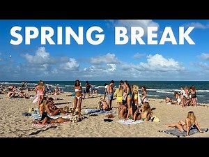 Fort Lauderdale Spring Break LIVE 2026 Florida Beach Walk