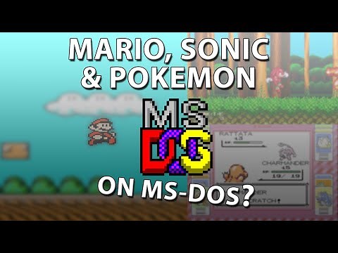 Retro console emulators for MS-DOS [Mario, Sonic & Pokemon on Dos?]