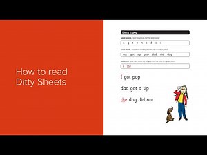 How to read Ditty Sheets