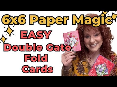 6x6 Paper Lovers-this Double Gate Fold is for YOU!