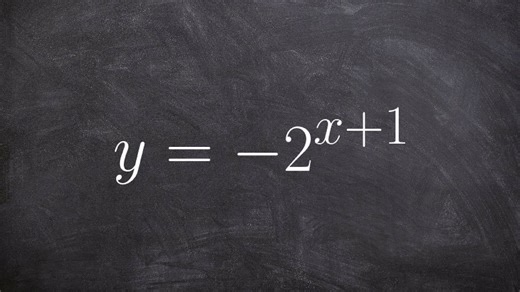 Using a table to graph an exponential equation