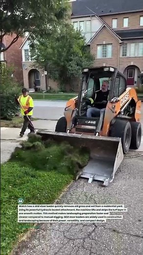 Skid Steer Removing Old Lawn Fast #Construction #SkidSteer #Landscaping
