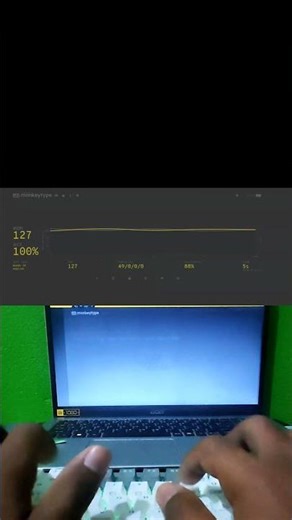 10 Words only Monkey Type #typing #monkeytype #fyp #monkeytype