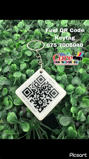 Sri Lanka Fuel QR Key Tag | Custom QR Keychain | We Care Printing Purpose Beruwala #fuelqrcode #fyp