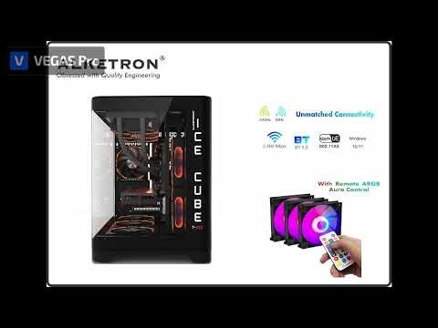 pcALKETRON Icecube T100-Windows 11 Pro Gaming Desktop Pc-i9 Intel Core 14Th Gen with RTX3060(12GB)