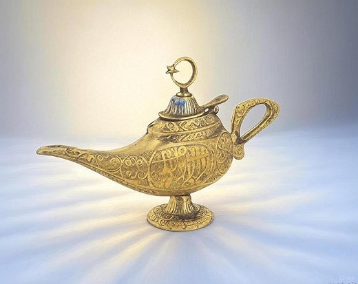 Handmade Brass Aladdin Genie Lamp, Vintage Magic Lamp for Office Decor, Christmas Gift for Girlfriend - Etsy