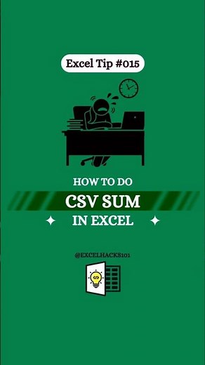 How to Do CSV Sum in Excel | excel मे cvs file का total कैस निकले| #microsoft #excel #shorts #viral