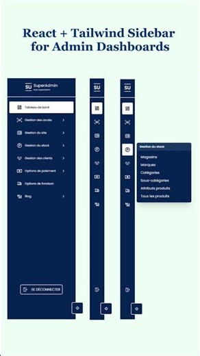 ✨ Showcasing a clean, responsive Next.js Sidebar. #React #TailwindCSS #NextJS #AdminPanel #Dashbo
