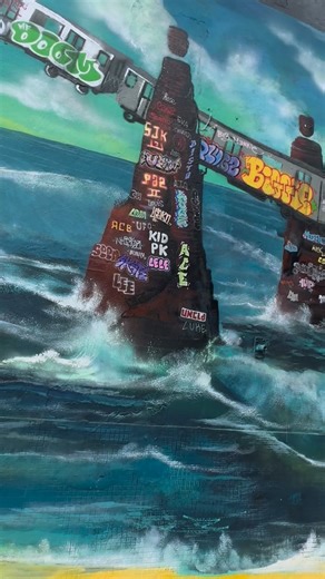 The Art of Hip Hop on Instagram: "Artist @agotok__ from @ufo.scope blessed wynwood with a powerful mural honoring Hip Hop’s fallen angels. Inspired by classic subway graffiti, this piece keeps alive the names and legacies of those who left their mark on the culture. Check it out on the outside of @the.art.of.hip.hop"