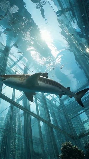 Underwater Shark Cam 🦈🌊 Realistic AI Ocean Footage