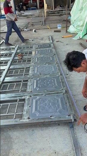 Install a metal door