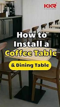 How to Assemble a Coffee Table & Dining Table | Step-by-Step DIY Furniture Assembly Guide