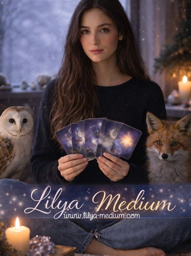 ⭐ Pour ceux qui veulent me consulter : Lilya Medium 🦉💫🌌👻 💫 𝐌𝐄𝐃𝐈𝐔𝐌 - 𝐕𝐎𝐘𝐀𝐍𝐓𝐄 - 𝐆𝐔𝐈𝐃𝐄 𝐒𝐏𝐈𝐑𝐈𝐓𝐔𝐄𝐋 💫 𝓢𝓲𝓽𝓮 : https://www.lilya-medium.com/voyance.php Consultations par écrit, sans rendez-vous. 🔮 [ emails, sms, whatsapp, messenger, instagram ] Voyance, Guidance, Vies Antérieures, Liens Karmiques, Développement de Dons, Guidance de Vie, Coaching Spirituel, Annales Akashiques, Guidance de l'Âme, Mission de Vie, Chemin de Vie, les Chakras, le Mauvais Œil, les énergies