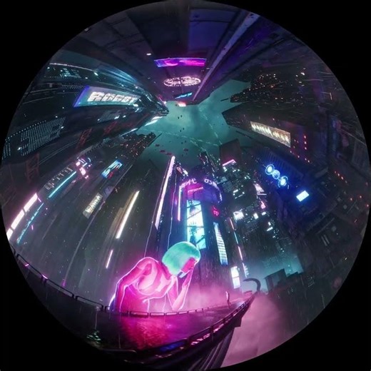 CYBERPUNK: STREET SAMURAI / 3D spheric projection for the Planetarium №1
