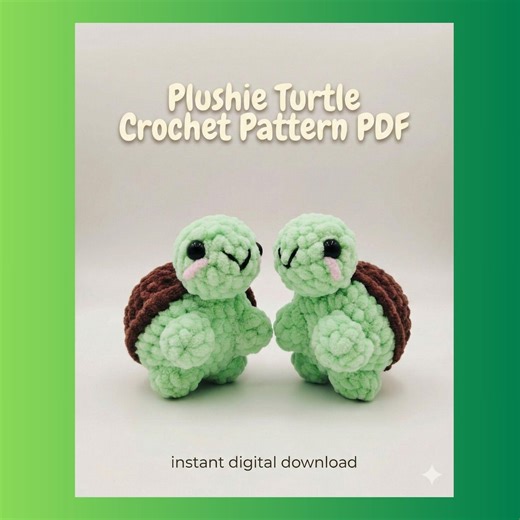 Turtle Crochet Pattern PDF | Amigurumi Turtle Plushie | Cute Sea Turtle Crochet | Stuffed Animal Toy | Handmade Crochet Plushie DIY - Etsy Australia