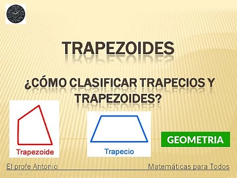 How to classify TRAPEZOIDS and TRAPEZIODS